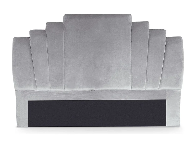 Samtkopfteil Silber "Renaya" 180cm Elegant & Weich