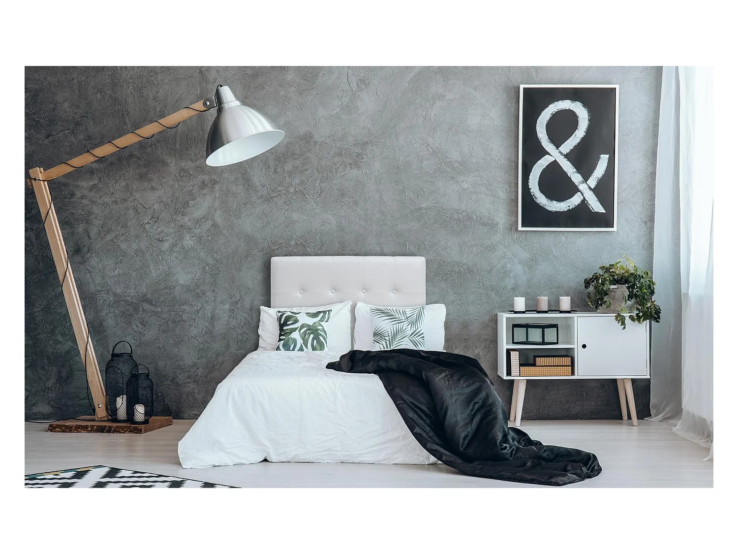 Testiera Luxor da 90 cm bianca