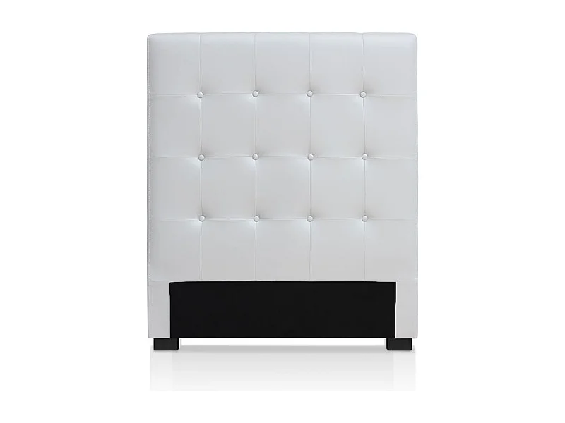 Tête de Lit Capitonnée "Amor" 90cm Blanc