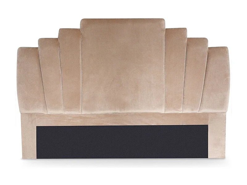 Tête de Lit en Velours "Renaya" 180cm Taupe