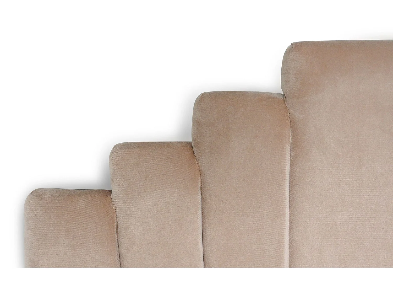 Tête de Lit en Velours "Renaya" 180cm Taupe