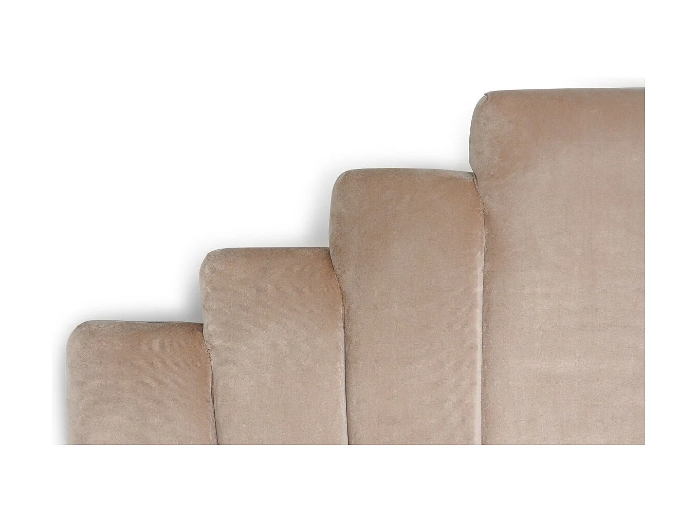 Samt Kopfteil Taupe "Renaya" 180cm Elegant & Weich