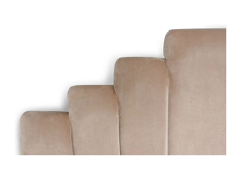 Samt Kopfteil Taupe "Renaya" 180cm Elegant & Weich