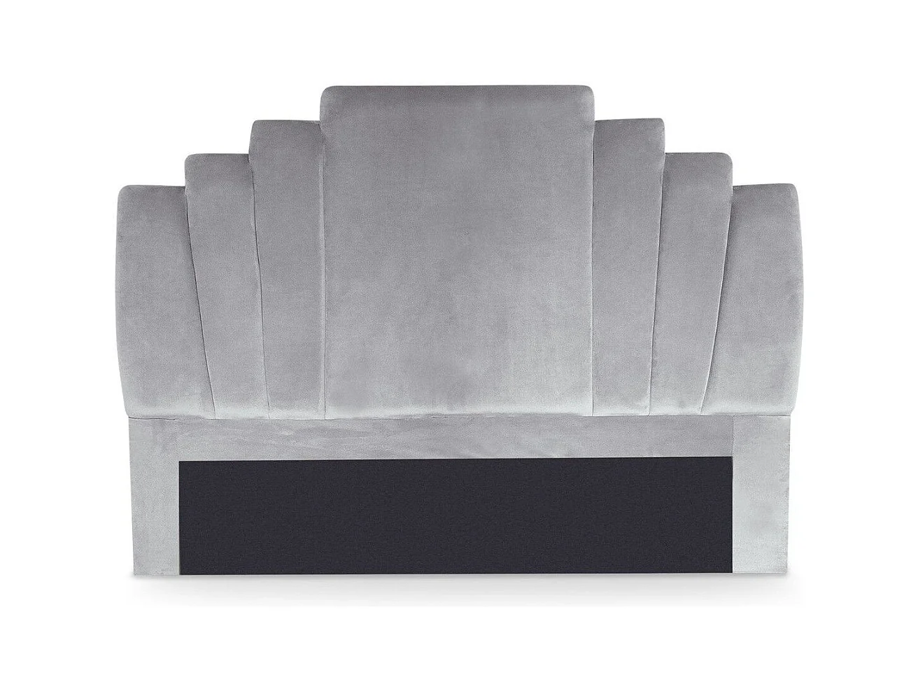 Tête de Lit en Velours "Renaya" 160cm Argent