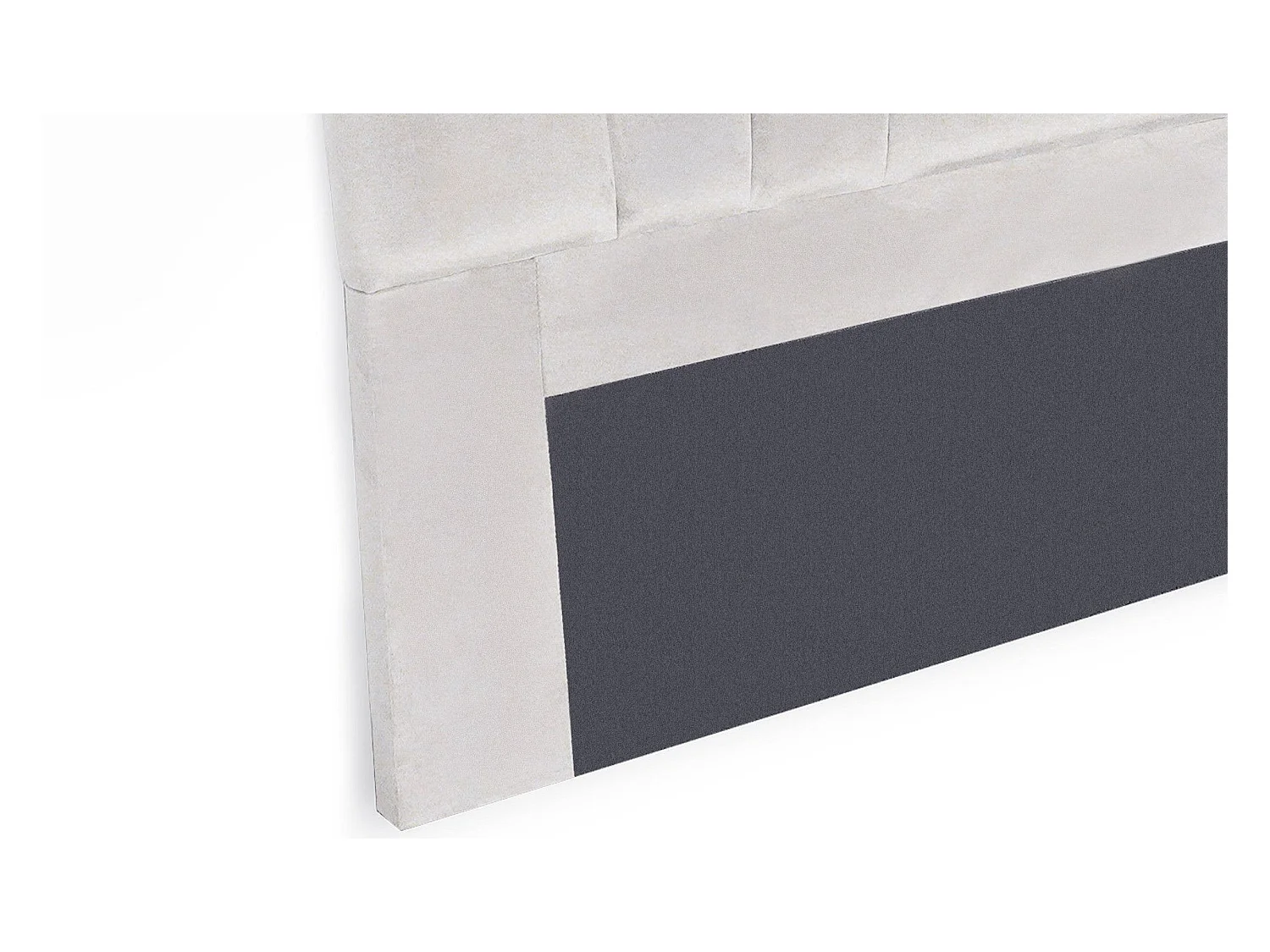 Tête de Lit en Velours "Renaya" 160cm Argent