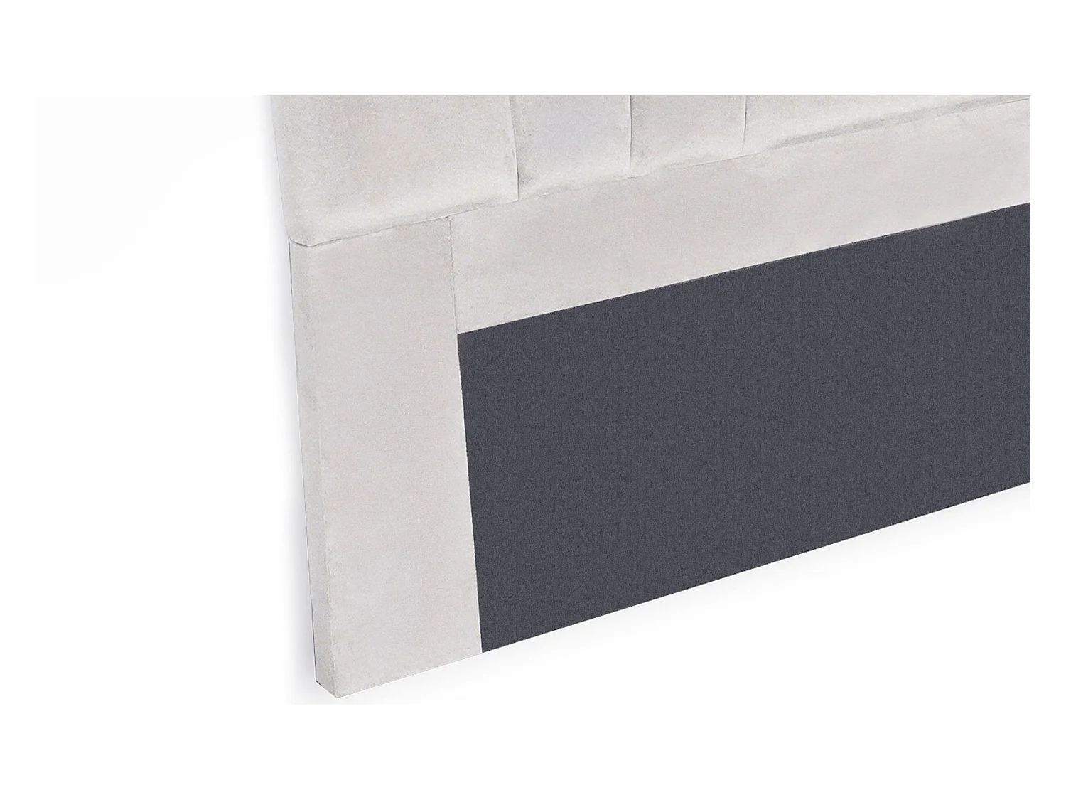 Tête de Lit en Velours "Renaya" 160cm Argent