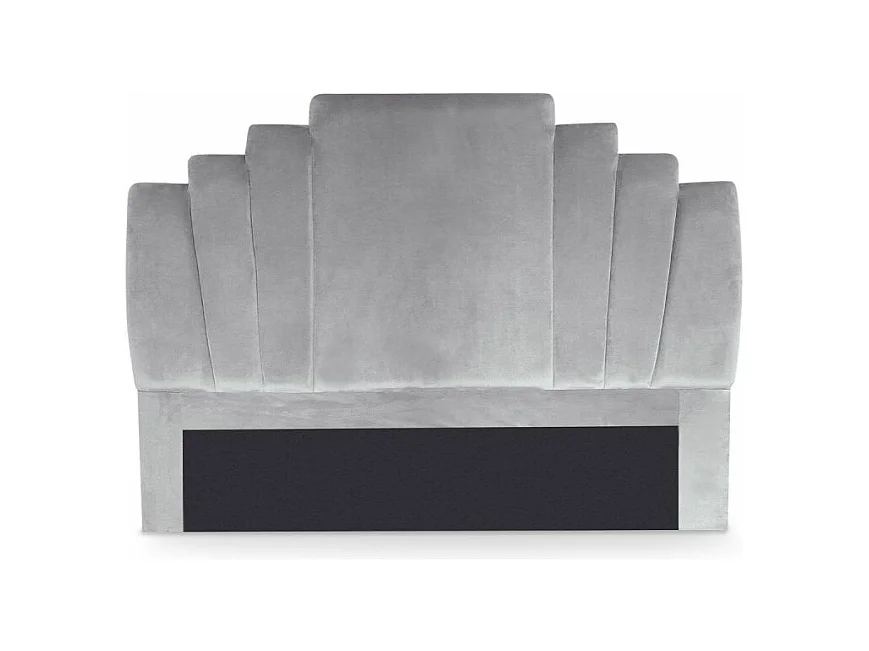 Tête de Lit en Velours "Renaya" 160cm Argent