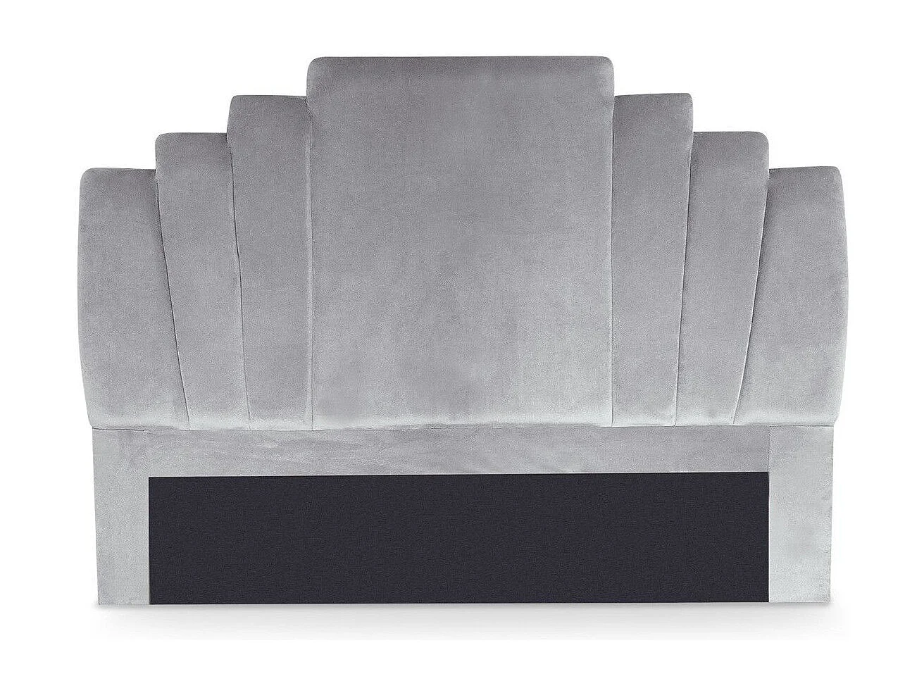 Kopfteil Samt "Renaya" Silber 160cm - Praktisches & Trendiges Design