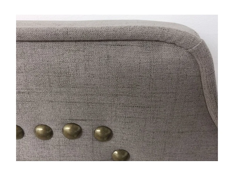 Tête de Lit  Design en Tissu "Selena" 140cm Taupe