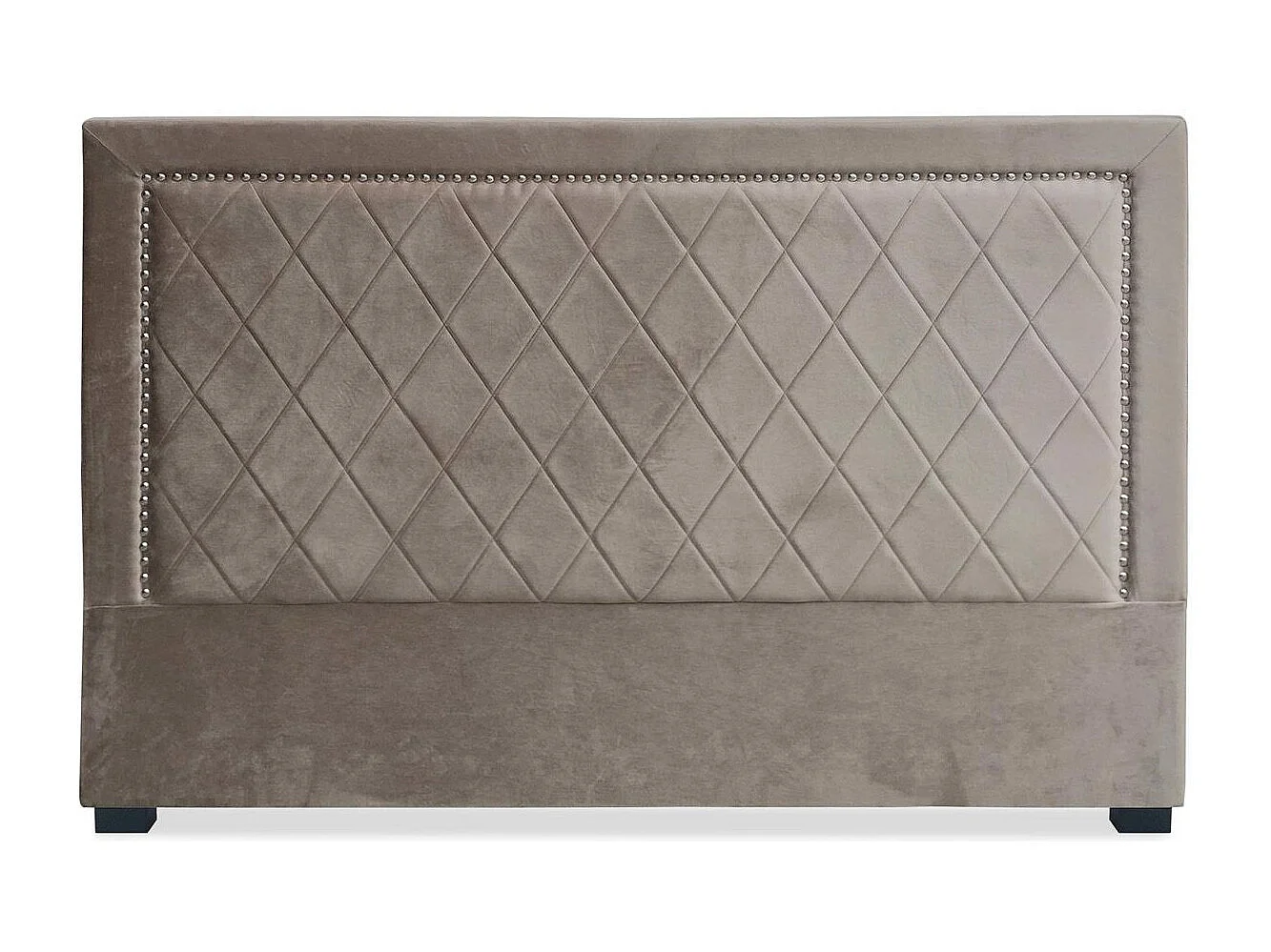 Tête de Lit Design en Velours "Sofia" 180cm Taupe