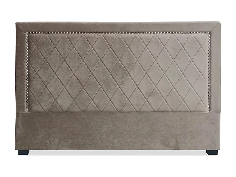 Tête de Lit Design en Velours "Sofia" 180cm Taupe