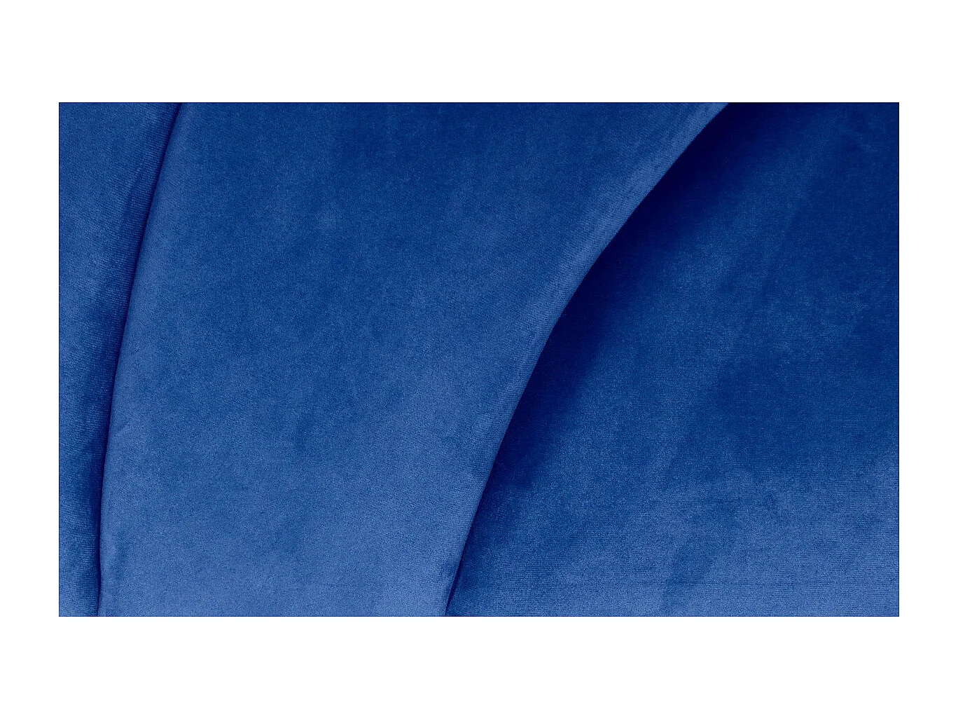 Kopfteil Samt Blau Mermaid 160cm Muschel Design