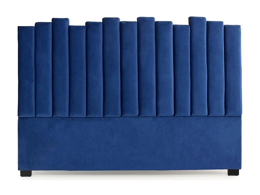 Tête de Lit en Velours Design "Kenty" 180cm Bleu