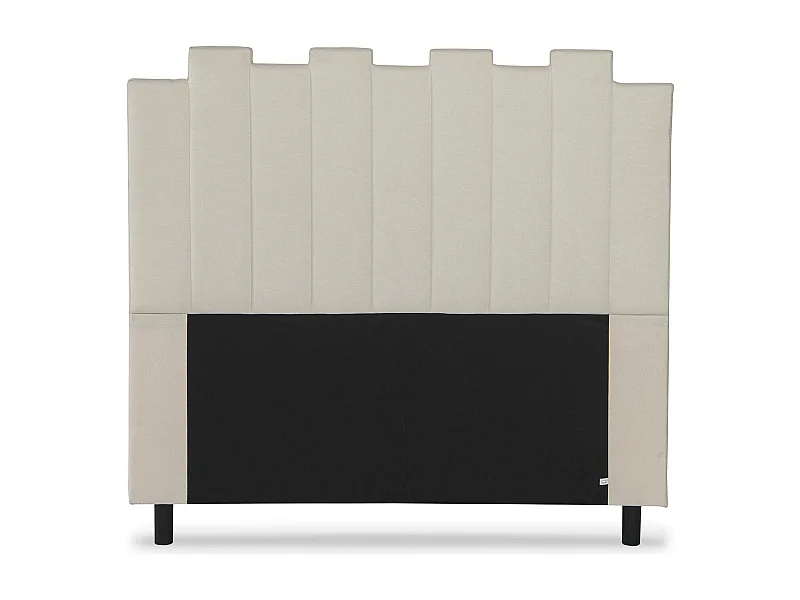 Testiera Lucky da 140 cm in tessuto beige