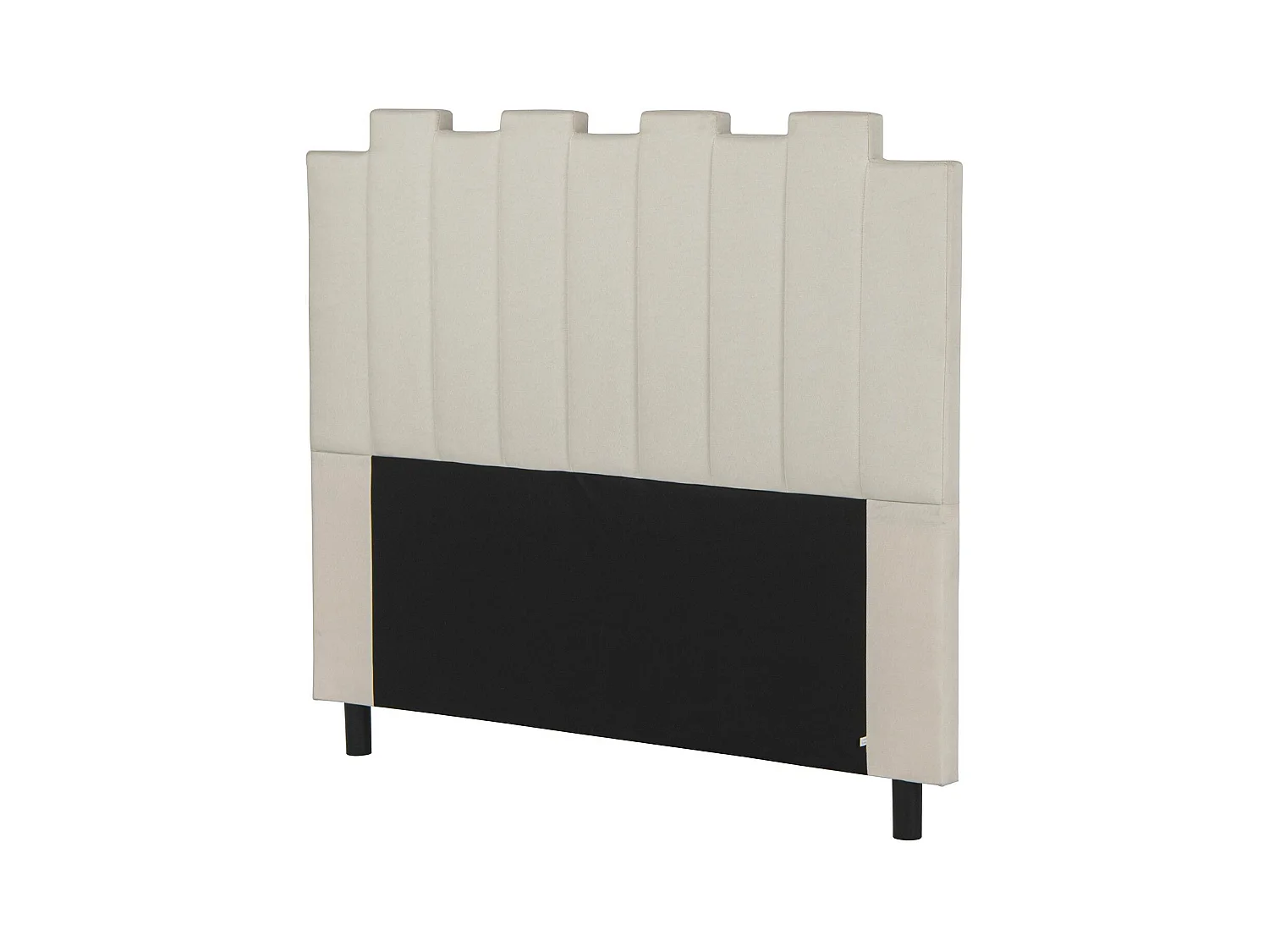 Testiera Lucky da 140 cm in tessuto beige