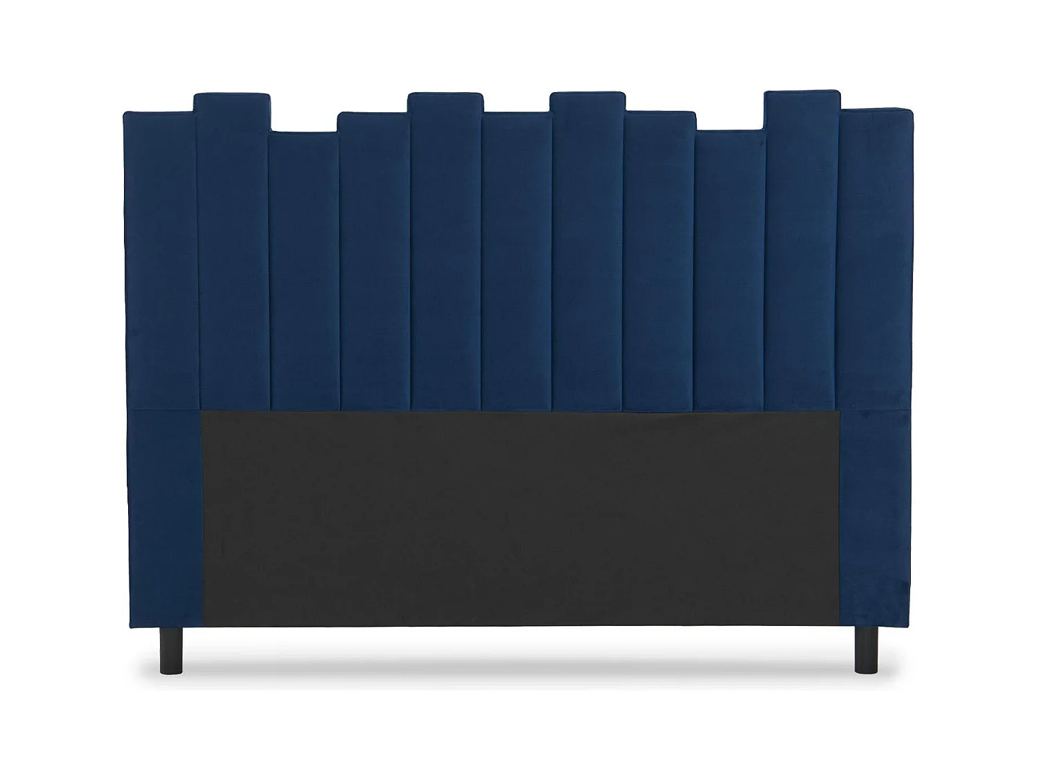 Tête de Lit en Velours Design "Kenty" 160cm Bleu