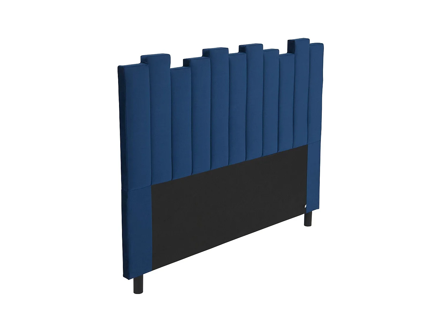 Tête de Lit en Velours Design "Kenty" 160cm Bleu