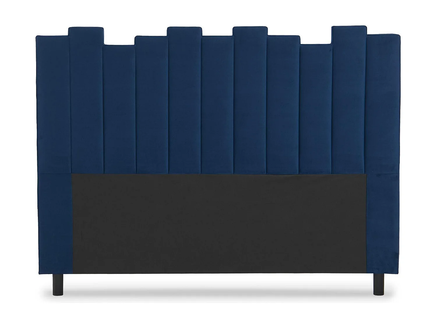 Tête de Lit en Velours Design "Kenty" 160cm Bleu