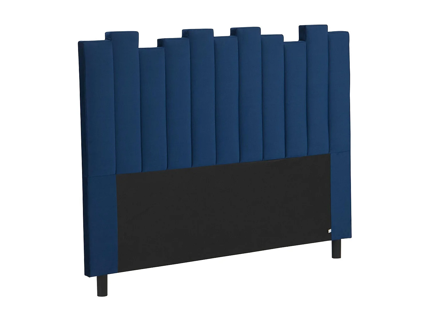 Tête de Lit en Velours Design "Kenty" 160cm Bleu