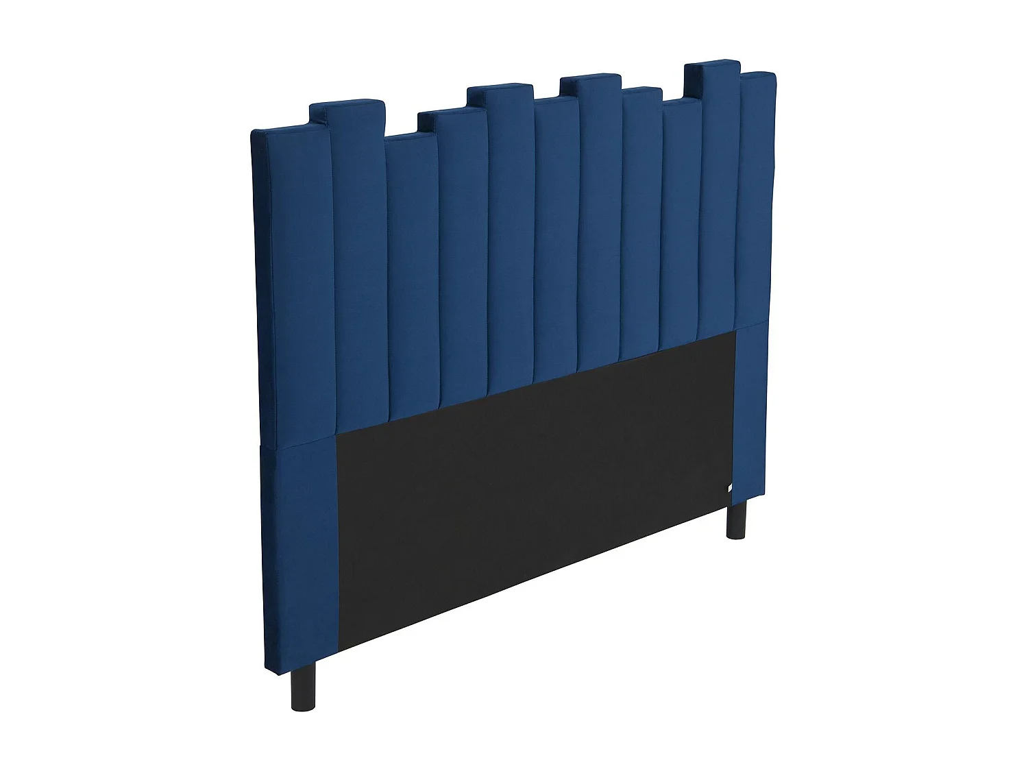 Tête de Lit en Velours Design "Kenty" 160cm Bleu