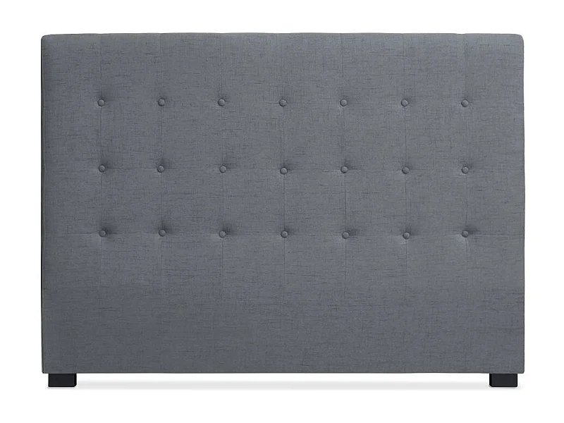Tête de Lit Capitonnée en Tissu "Amor" 160cm Gris