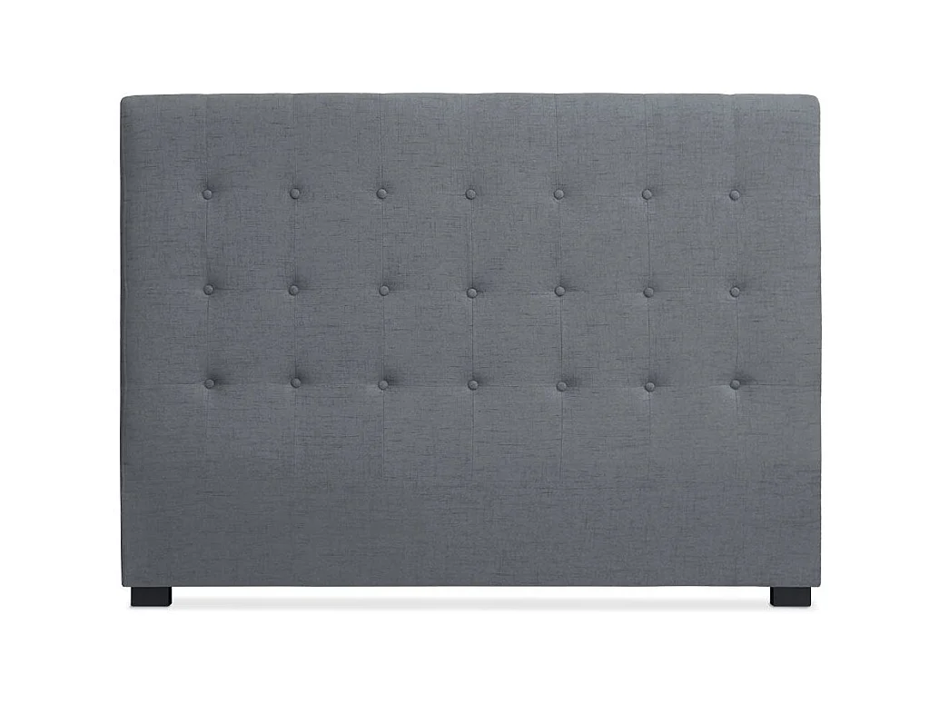 Testiera Luxor da 160 cm in tessuto grigio