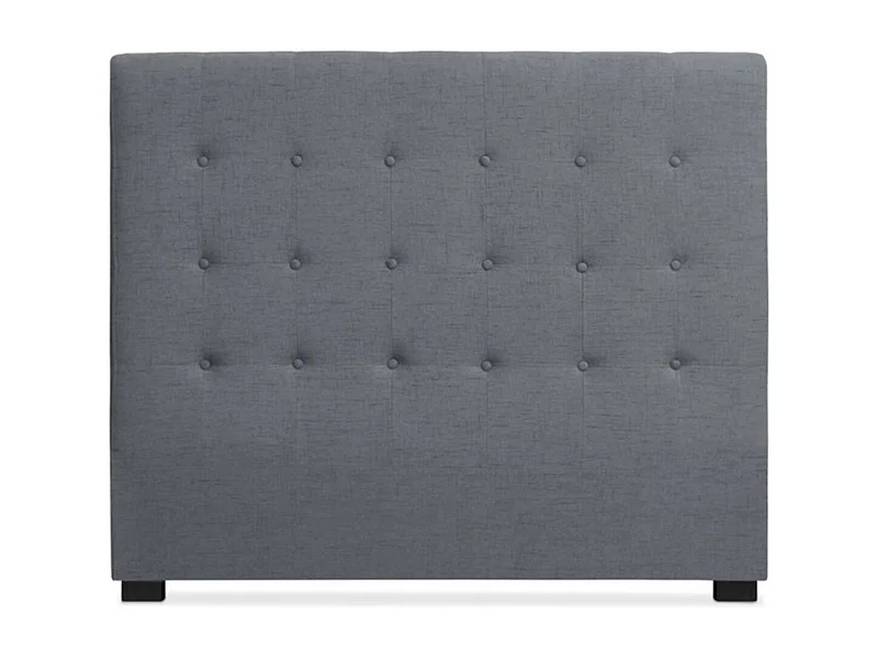 Tête de Lit Capitonnée en Tissu "Amor" 160cm Gris