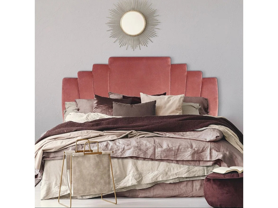 Samt Kopfteil Rosa "Renaya" 180cm - Eleganz und Sanftheit