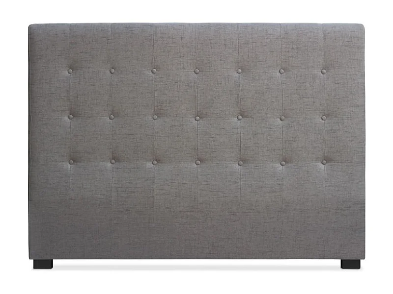 Tête de Lit Capitonnée en Tissu "Amor" 160cm Taupe