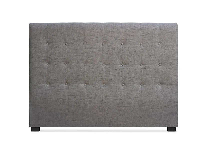 Tête de Lit Capitonnée en Tissu "Amor" 160cm Taupe