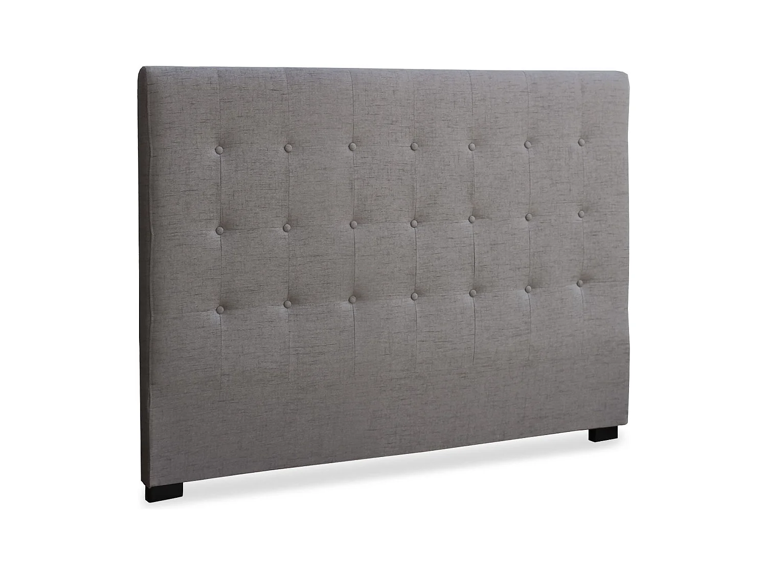 Tête de Lit Capitonnée en Tissu "Amor" 160cm Taupe