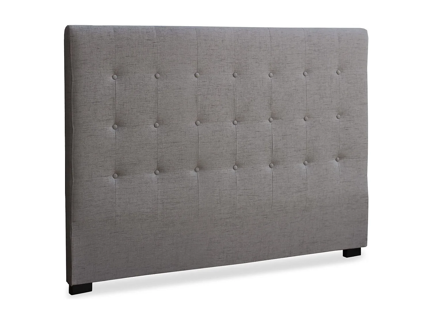 Tête de Lit Capitonnée en Tissu "Amor" 160cm Taupe