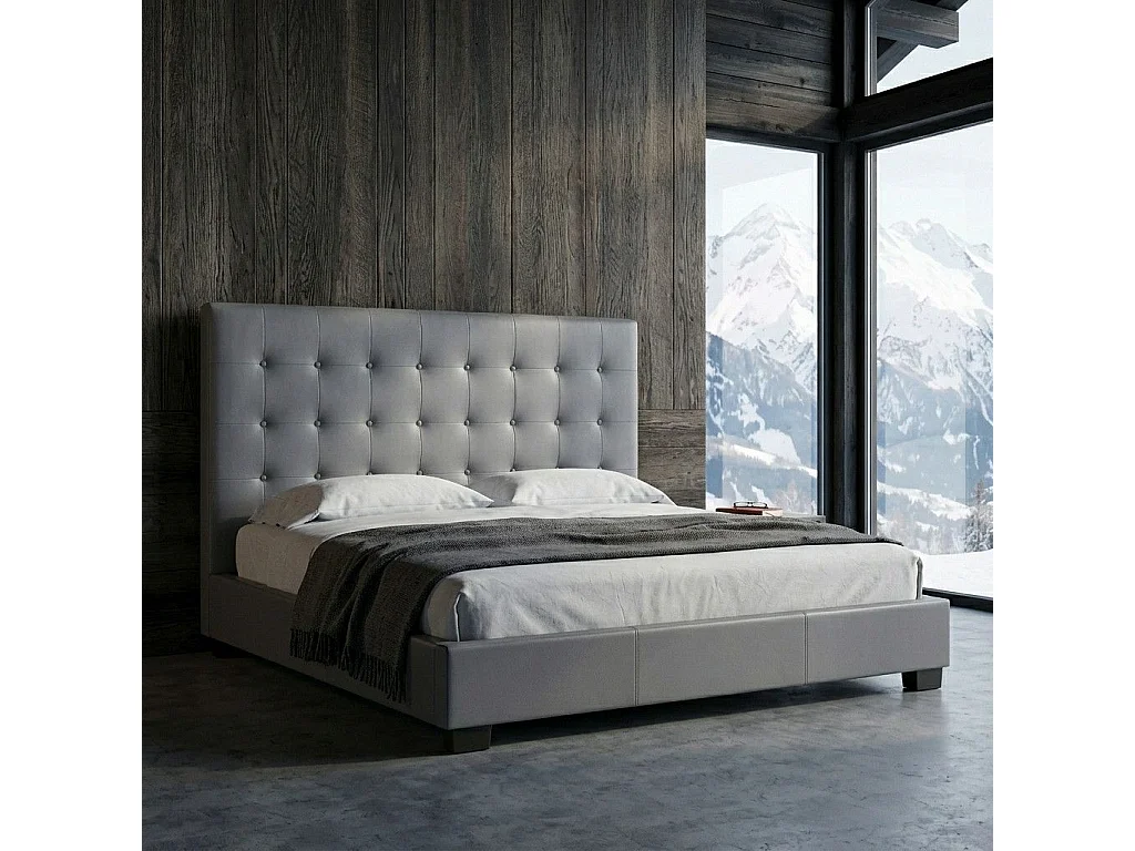 Tête de lit Luxor 180cm Gris