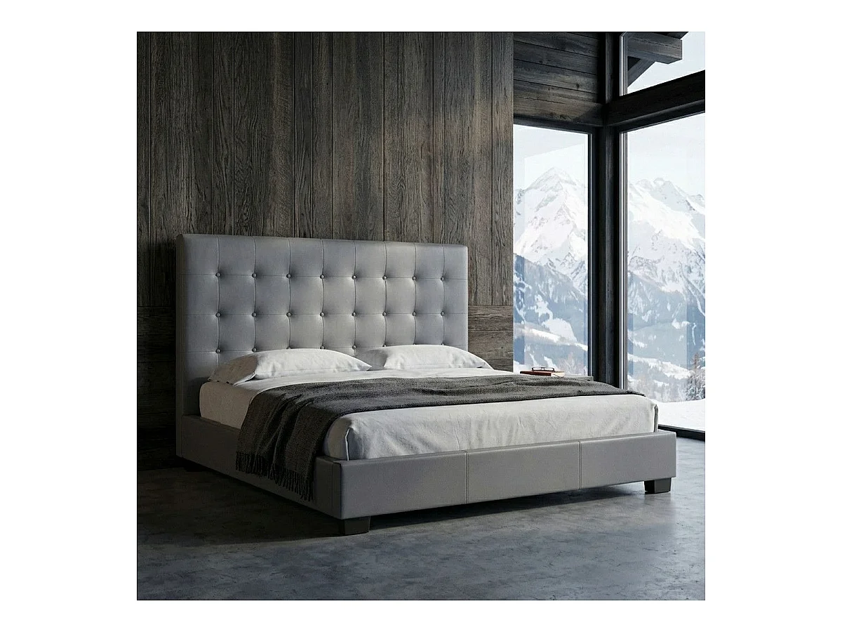 Tête de lit Luxor 180cm Gris