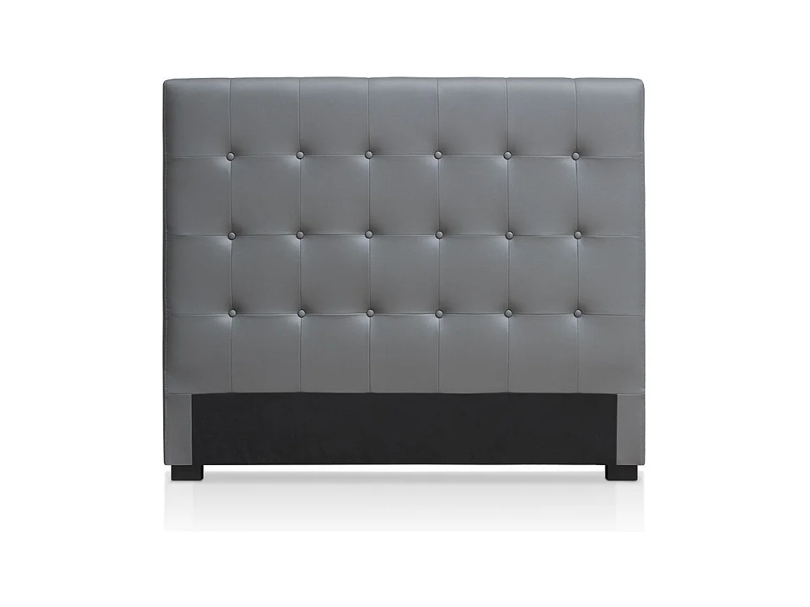 Tête de Lit Capitonnée "Amor" 140cm Gris