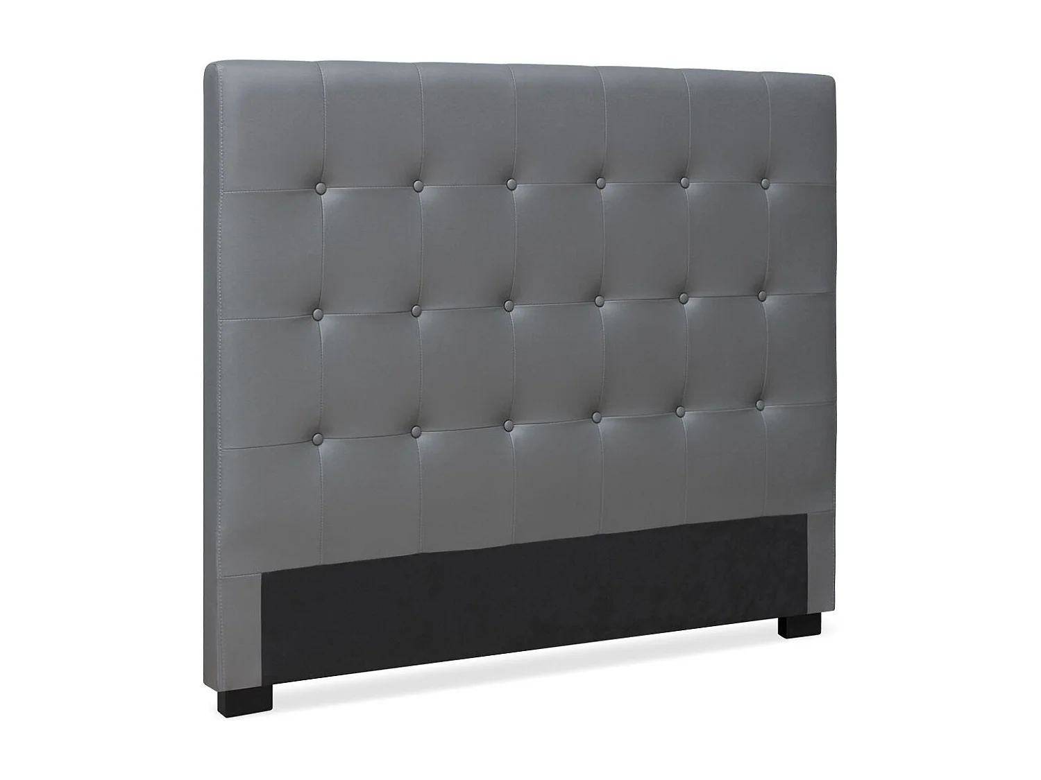 Tête de Lit Capitonnée "Amor" 140cm Gris