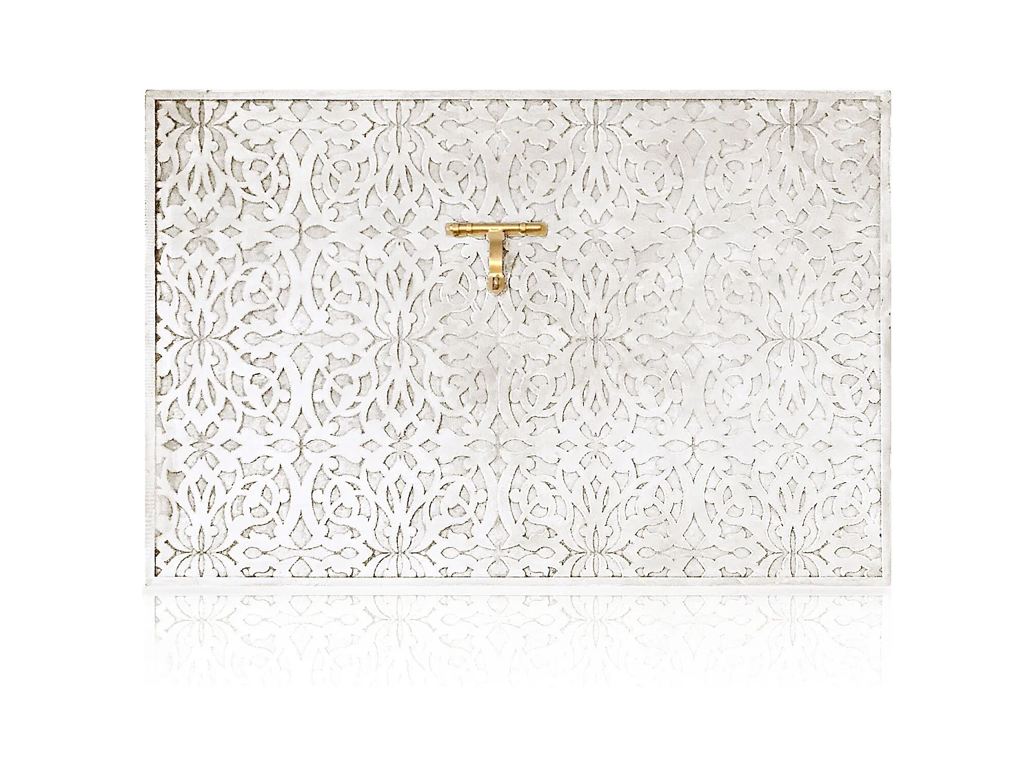 Tête de lit Saffiya 160cm Bois Blanc Or