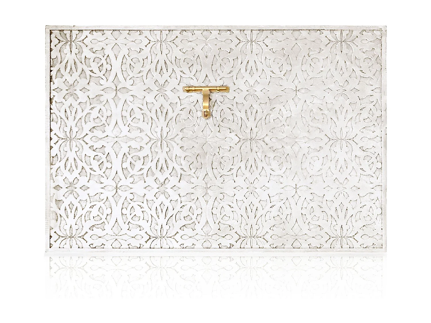 Tête de lit Saffiya 160cm Bois Blanc Or