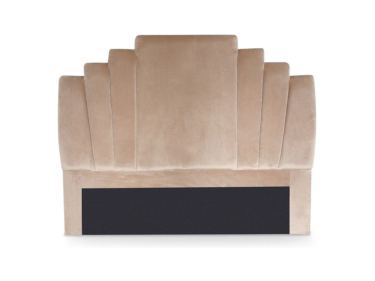 Tête de Lit en Velours "Renaya" 140cm Taupe