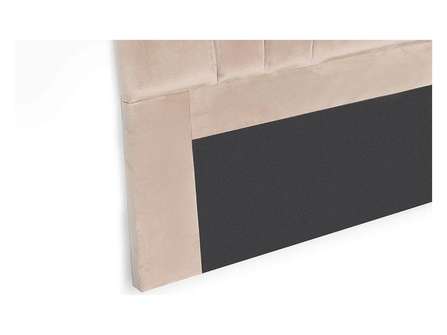 Tête de Lit en Velours "Renaya" 140cm Taupe