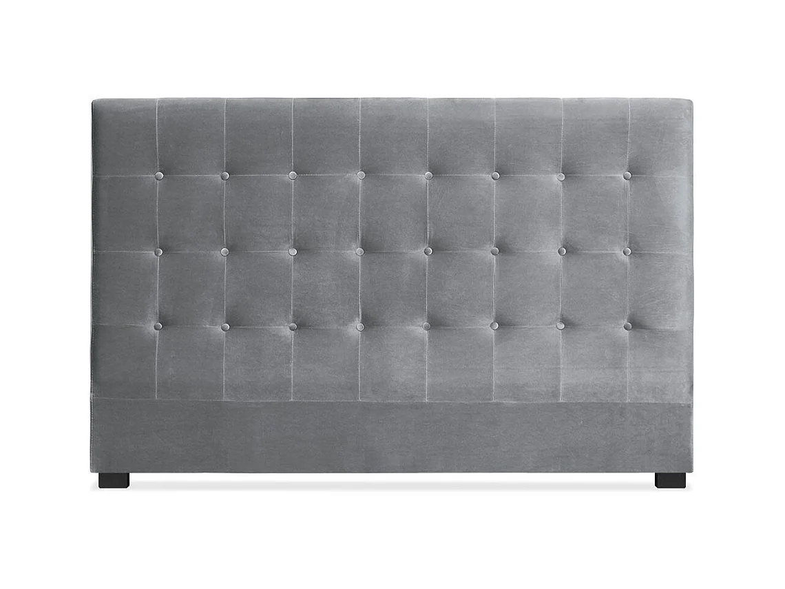 Testiera Luxor da 180cm in Velluto Argento