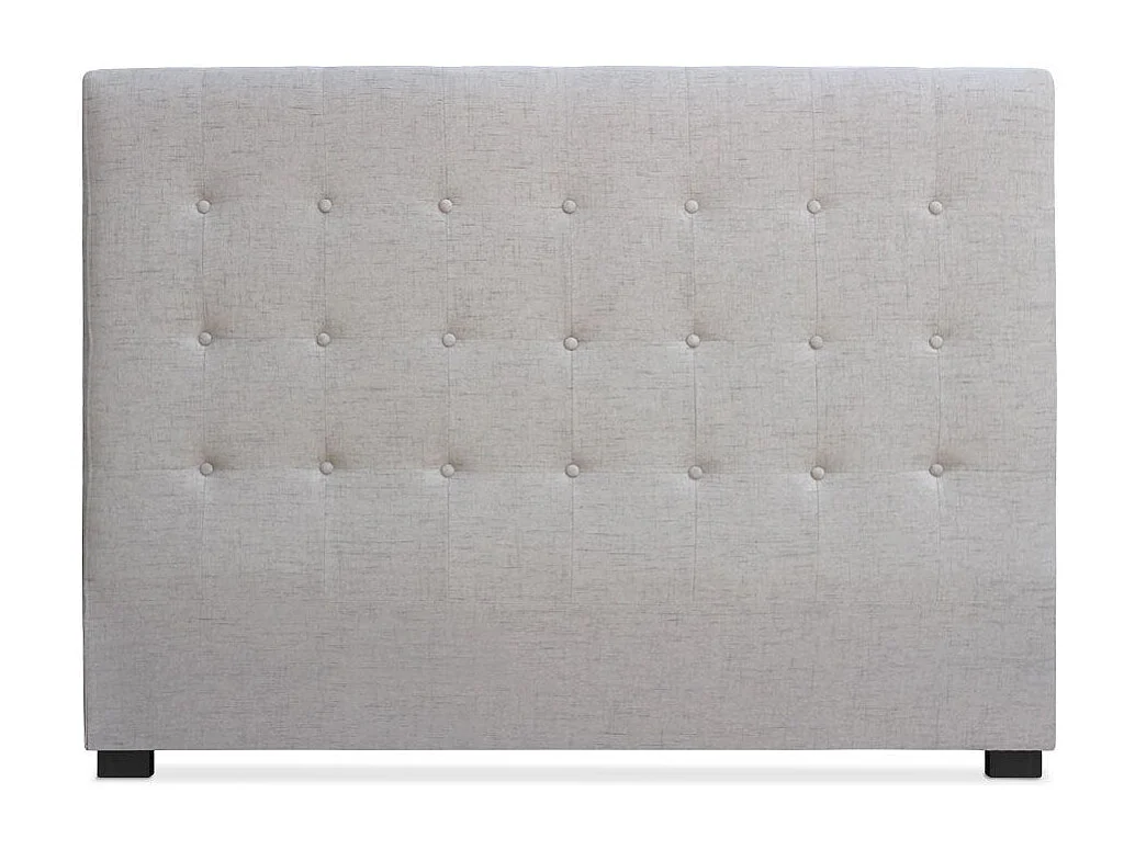 Tête de Lit Capitonnée en Tissu "Amor" 160cm Beige