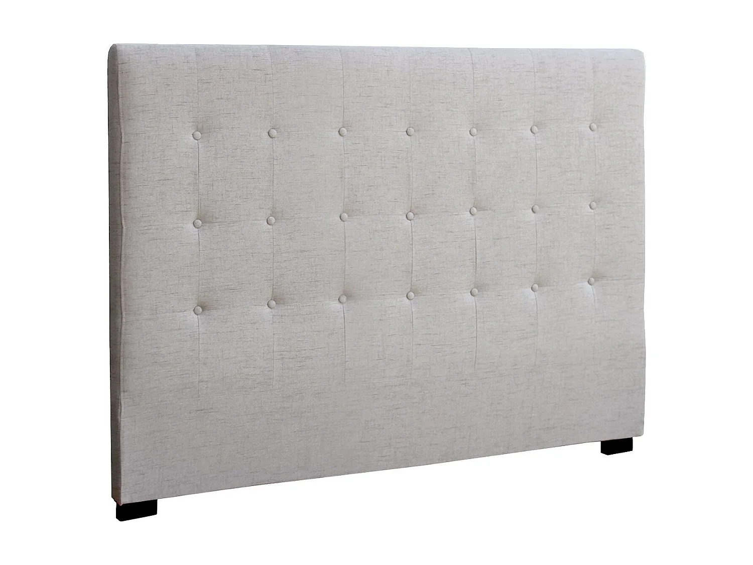 Tête de Lit Capitonnée en Tissu "Amor" 160cm Beige