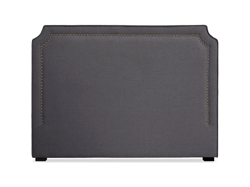 Testiera Milana da 160cm in tessuto grigio