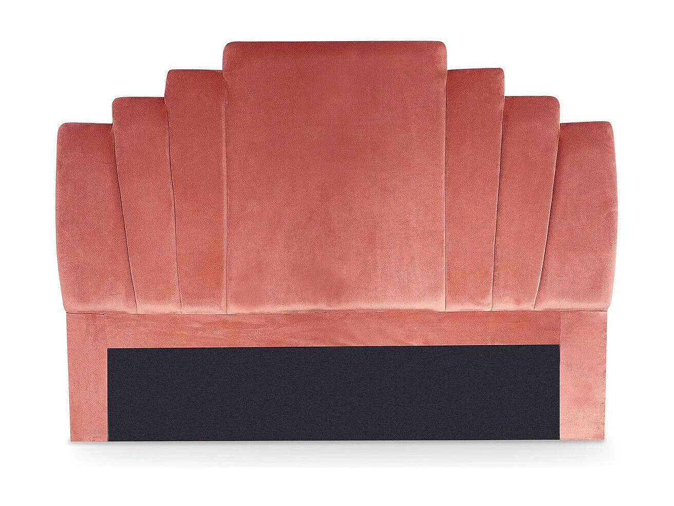 Rosa Samt Kopfteil "Renaya" 160cm Modernes und Praktisches Design