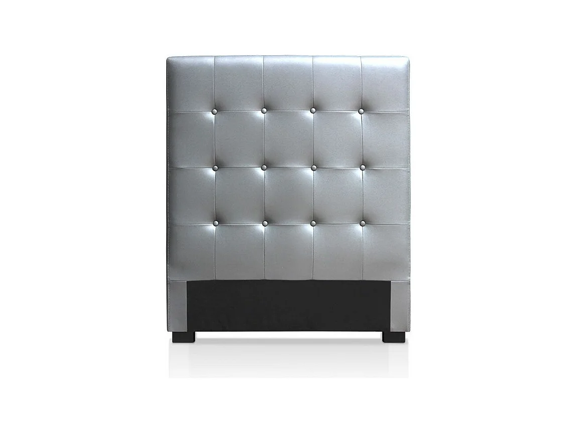 Tête de Lit Capitonnée "Amor" 90cm Argent