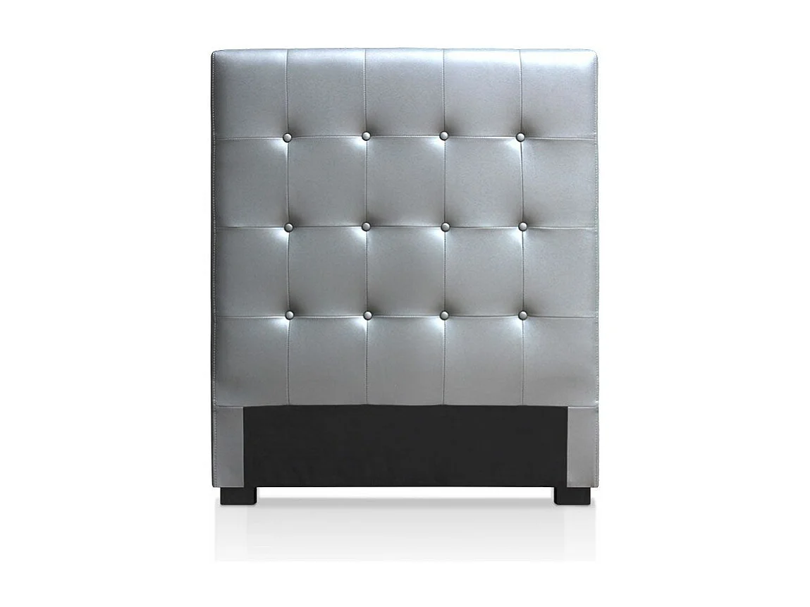 Tête de Lit Capitonnée "Amor" 90cm Argent
