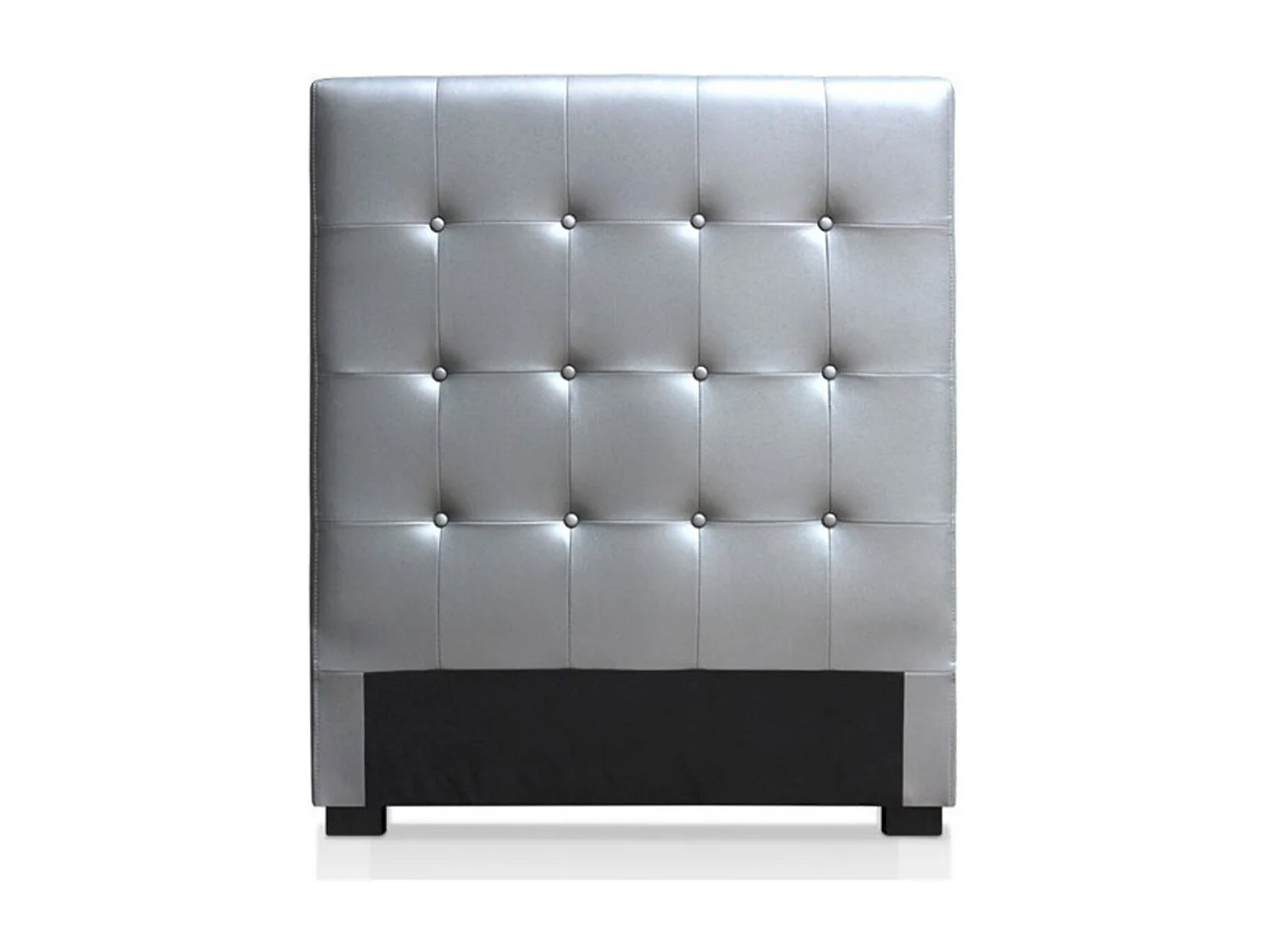 Tête de Lit Capitonnée "Amor" 90cm Argent