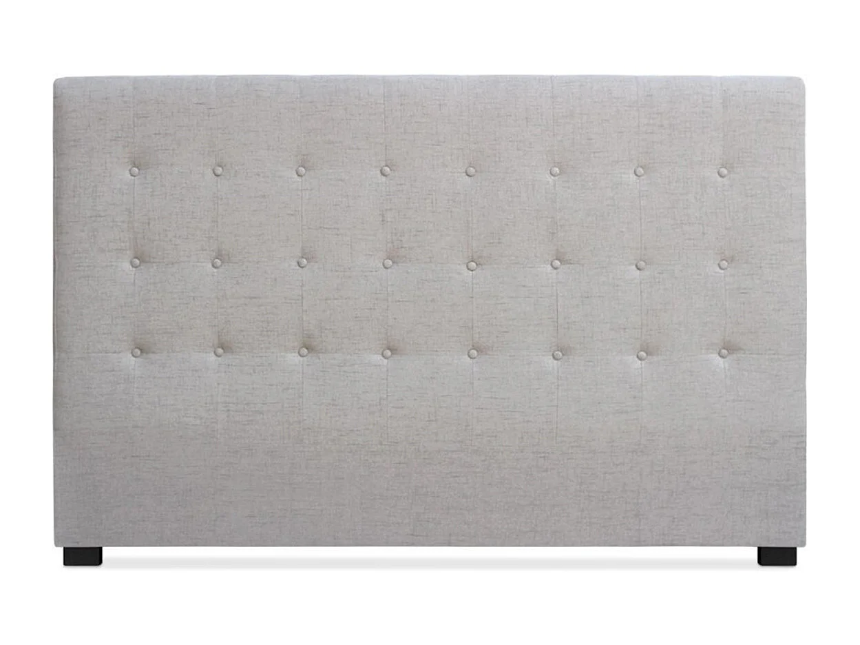 Tête de Lit Capitonnée en Tissu "Amor" 180cm Beige