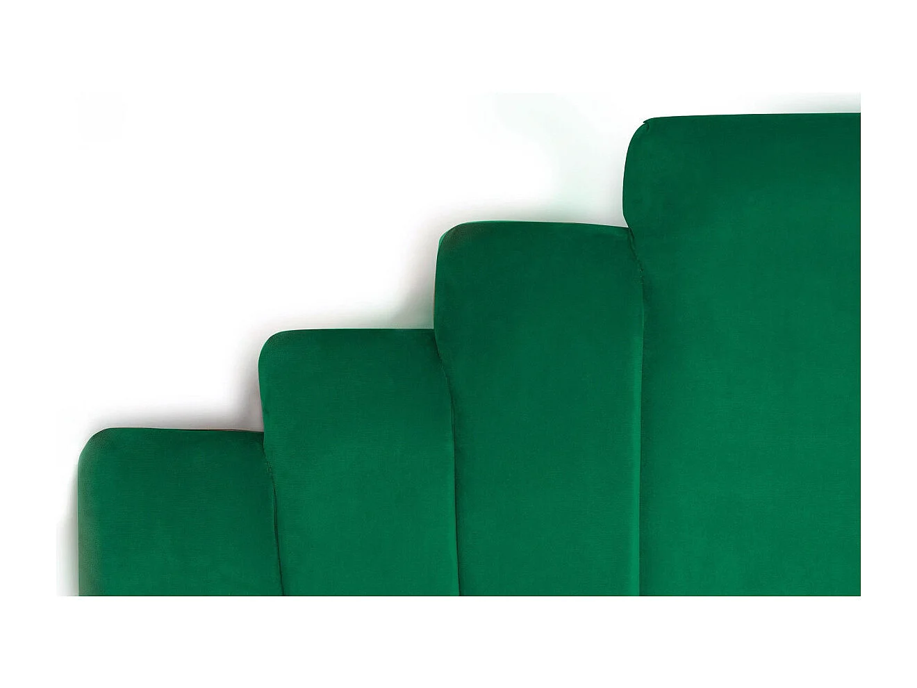 Samt Kopfteil Grün "Renaya" 160cm Modernes Design